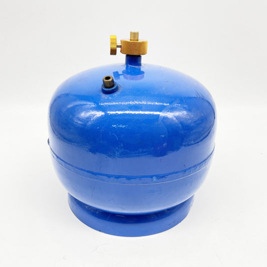 Close up of STARCAMP split type gas cartridge adapter top connector for camping stove connection
