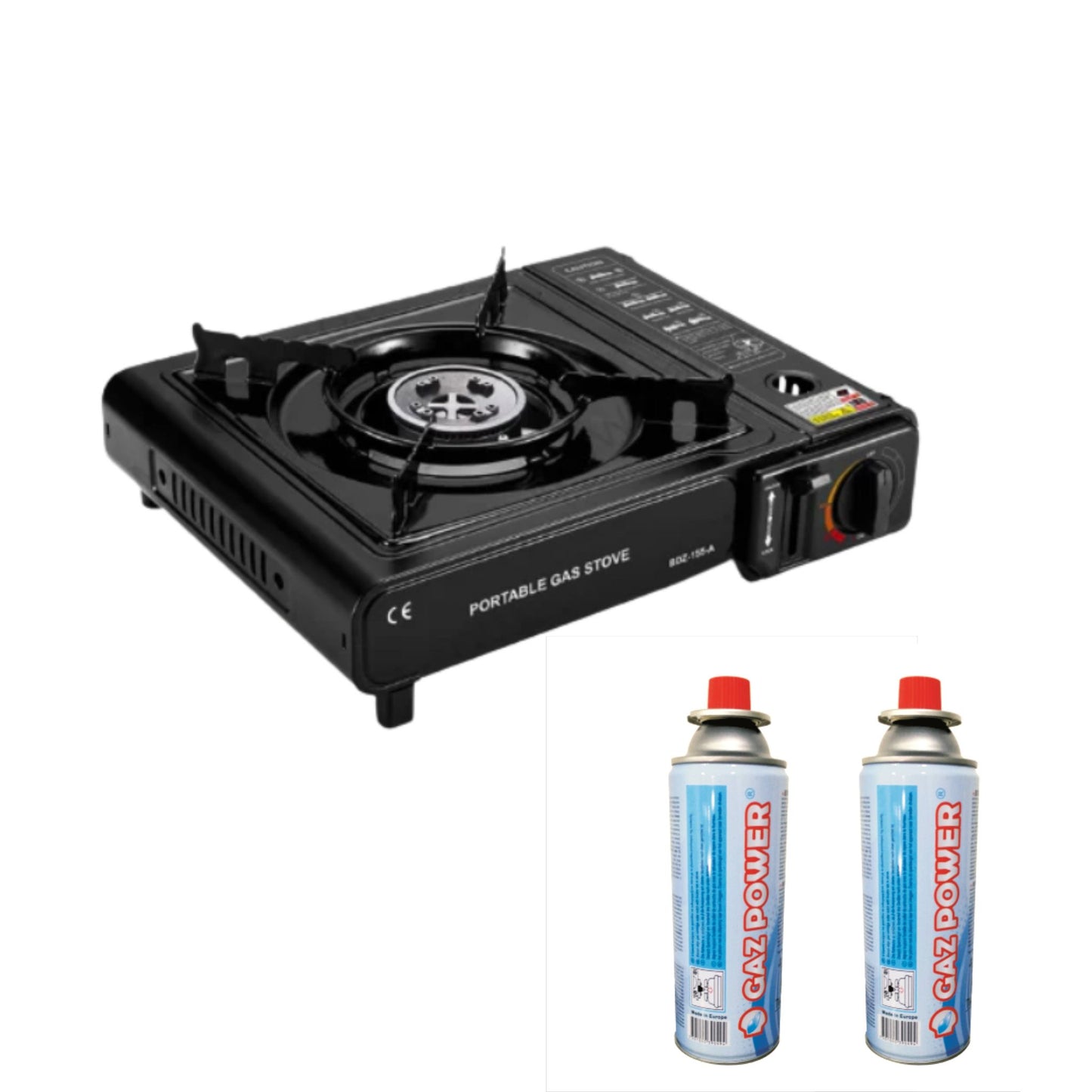 Portable Butane Cassette Gas Stove with Carrying Case