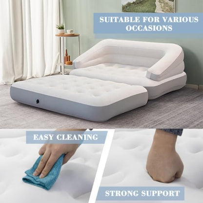 Repair patch included with Avenli 4-in-1 inflatable sofa bed for quick leak repair indoors and outdoors