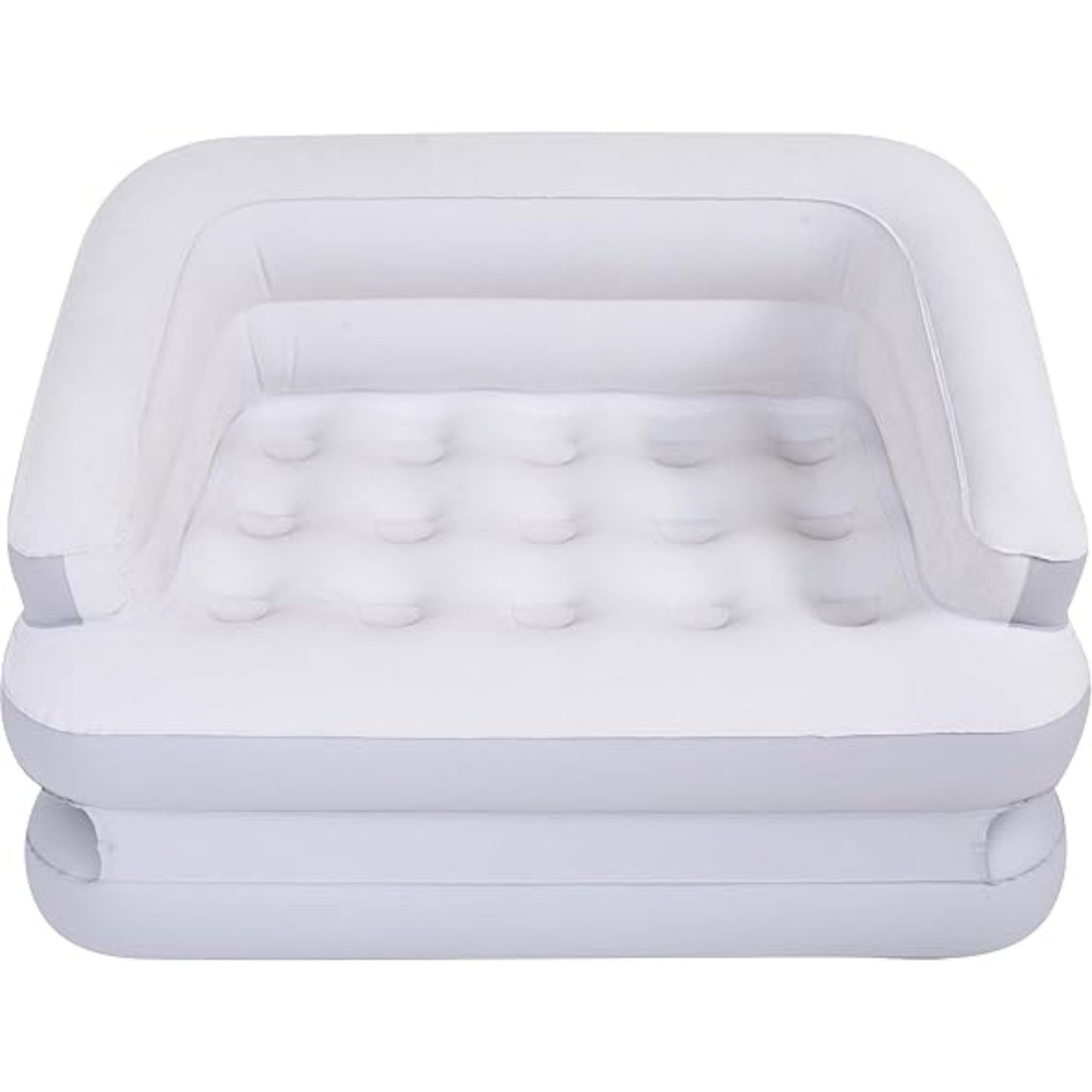 Close up of Avenli 4-in-1 inflatable sofa super safety valve for rapid inflation and deflation