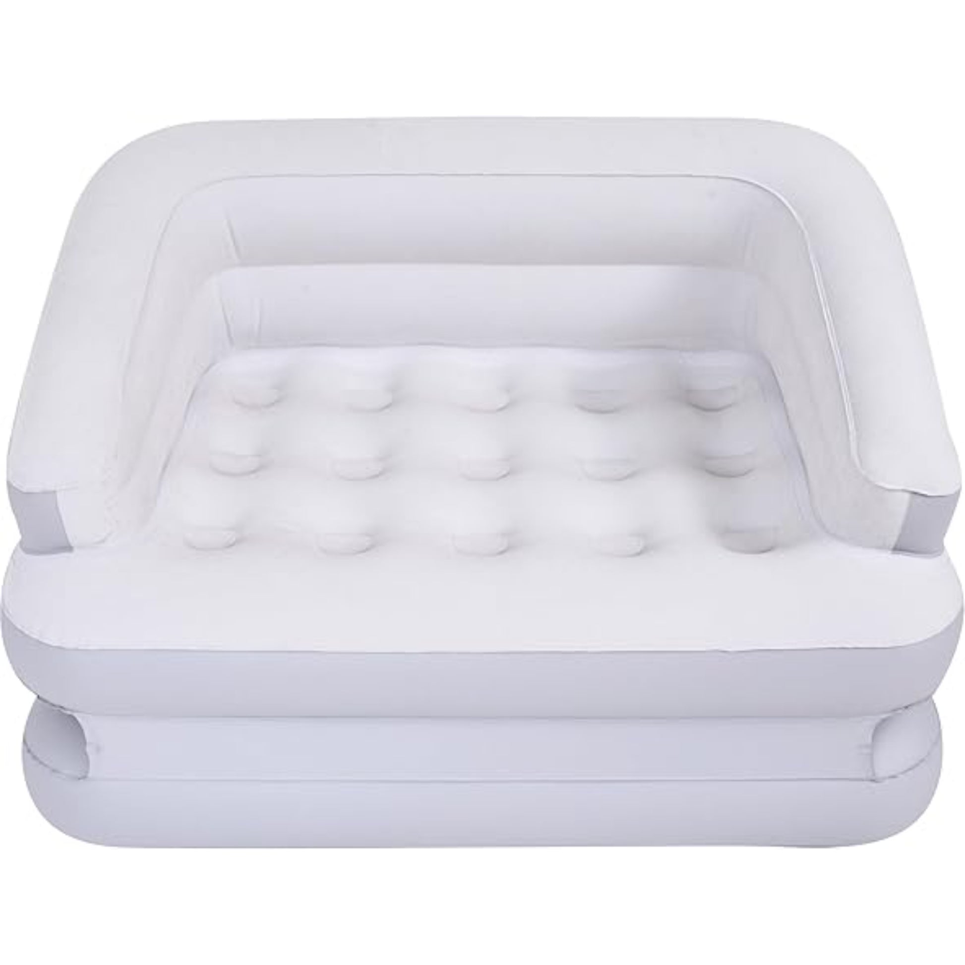 Close up of Avenli 4-in-1 inflatable sofa super safety valve for rapid inflation and deflation