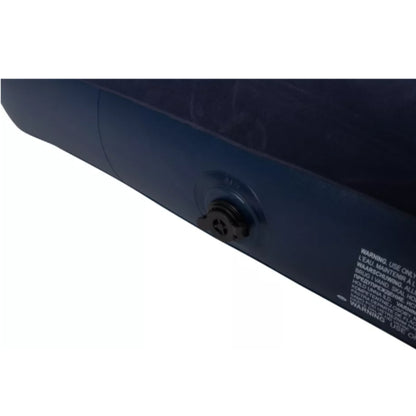 Close up of Avenli twin air bed reinforced PVC weld seams for extra durability and outdoor resilience