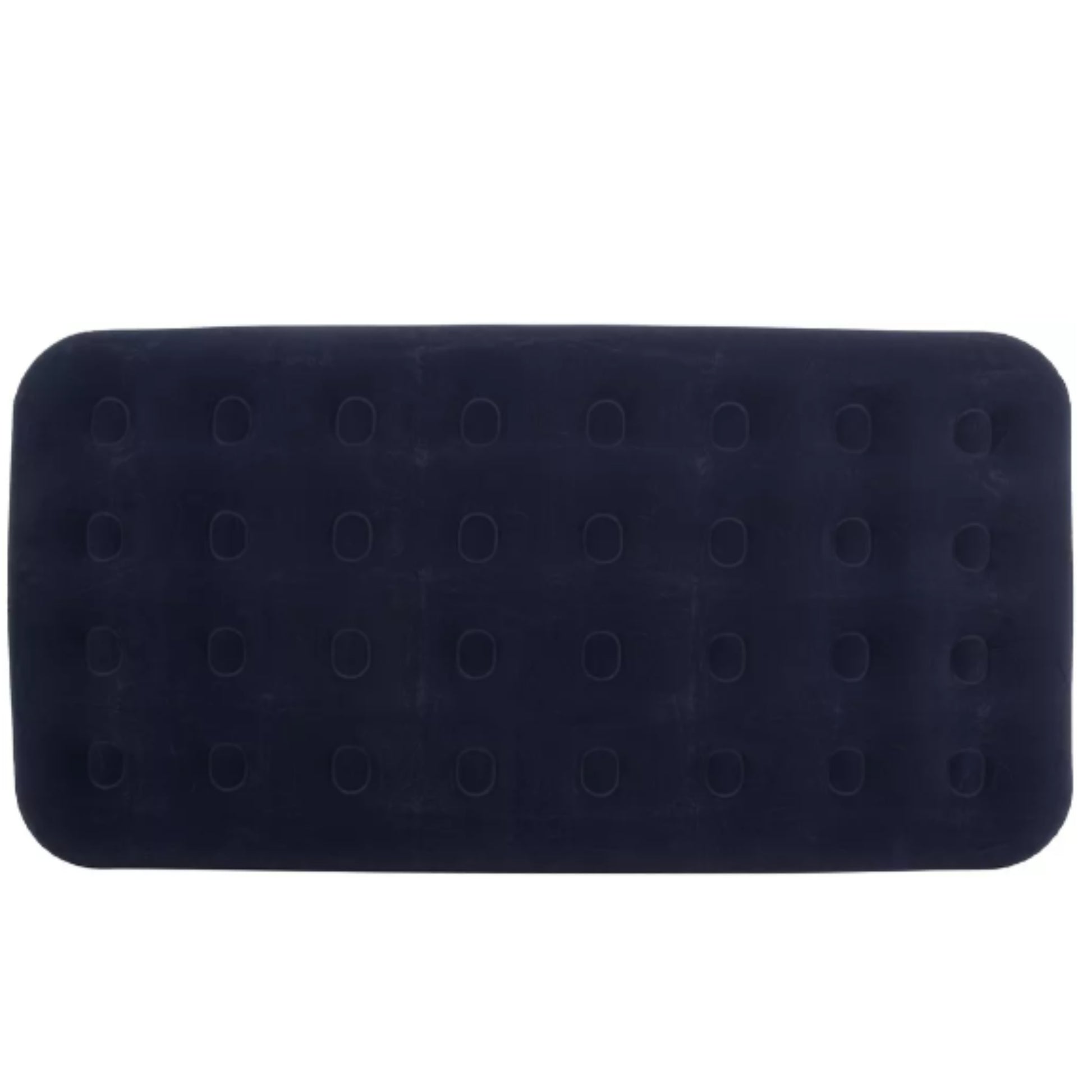 Side profile of Avenli twin inflatable camping mattress showing 22cm comfortable sleeping height and reinforced PVC base