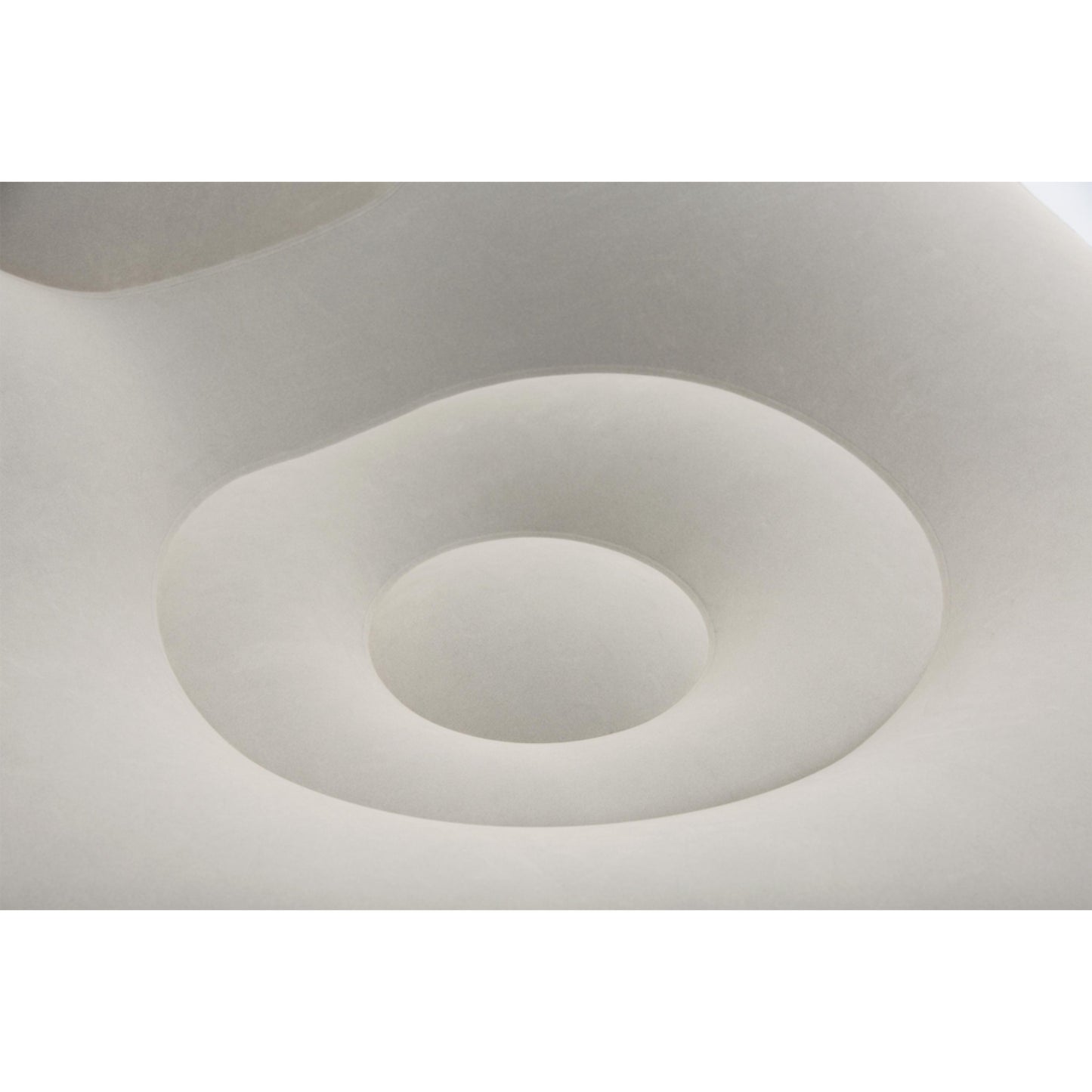 Inflatable Lounge Chair Soft Flocked Grey Surface Detail