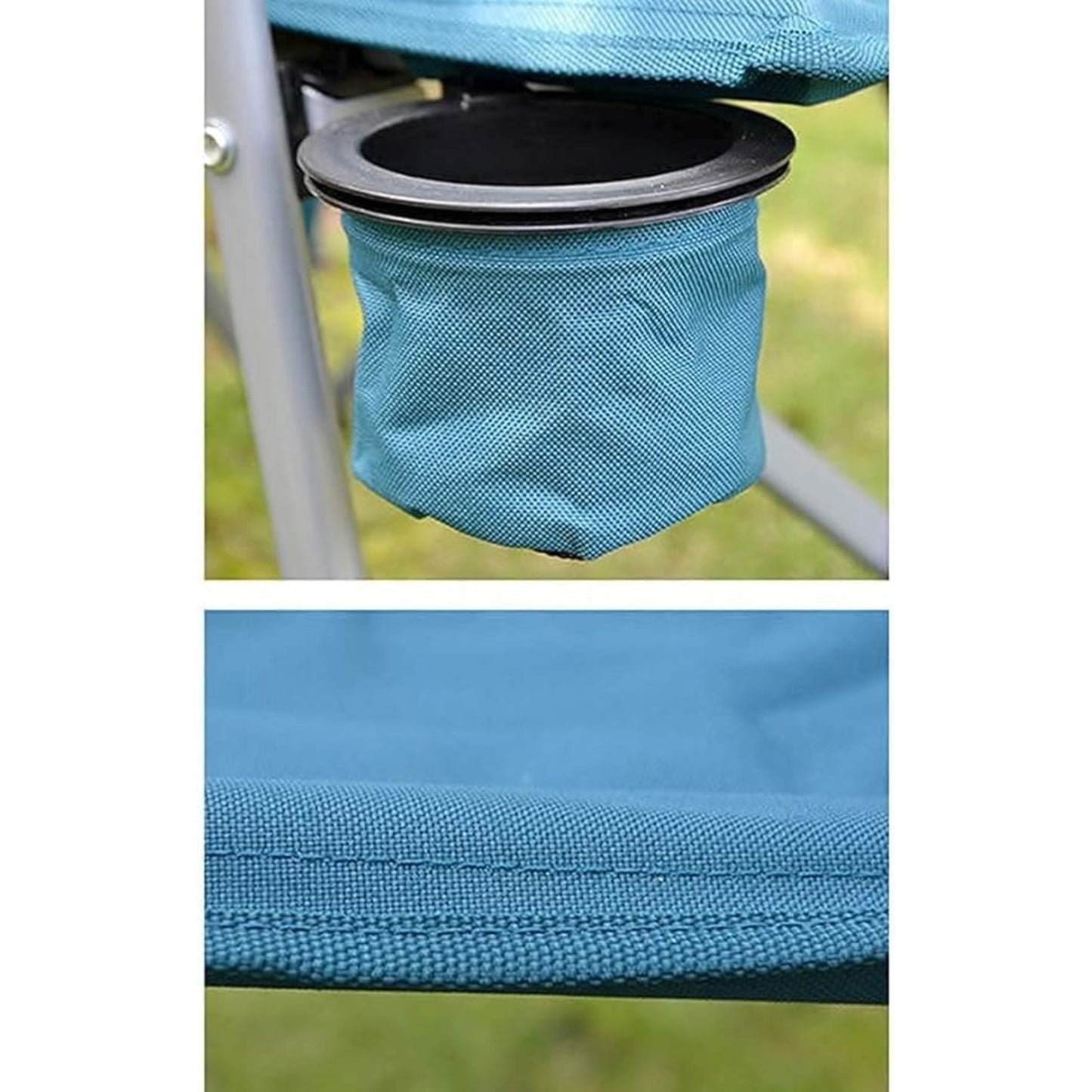 Camp Chair Padded Armrest Red Detail