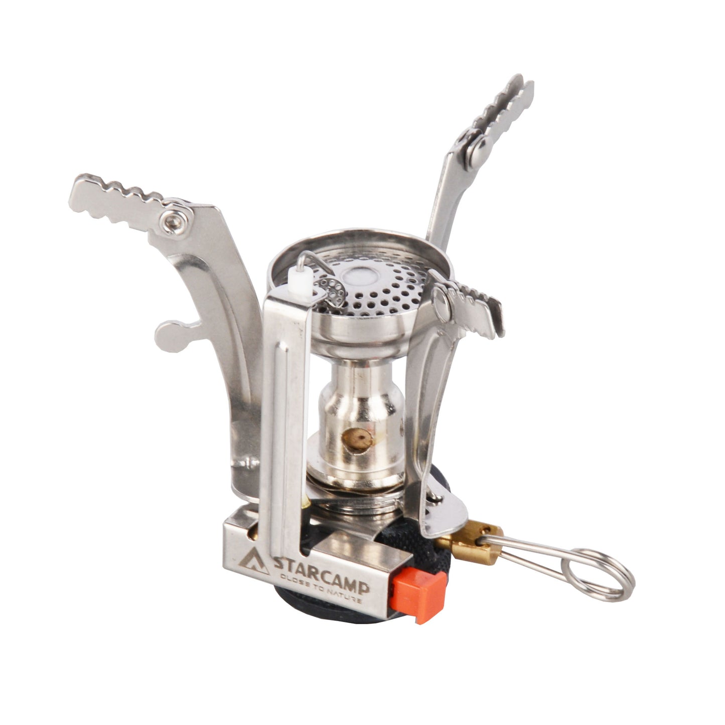 Ultralight Compact Camping Stove with Piezo Ignition & Foldable Supports