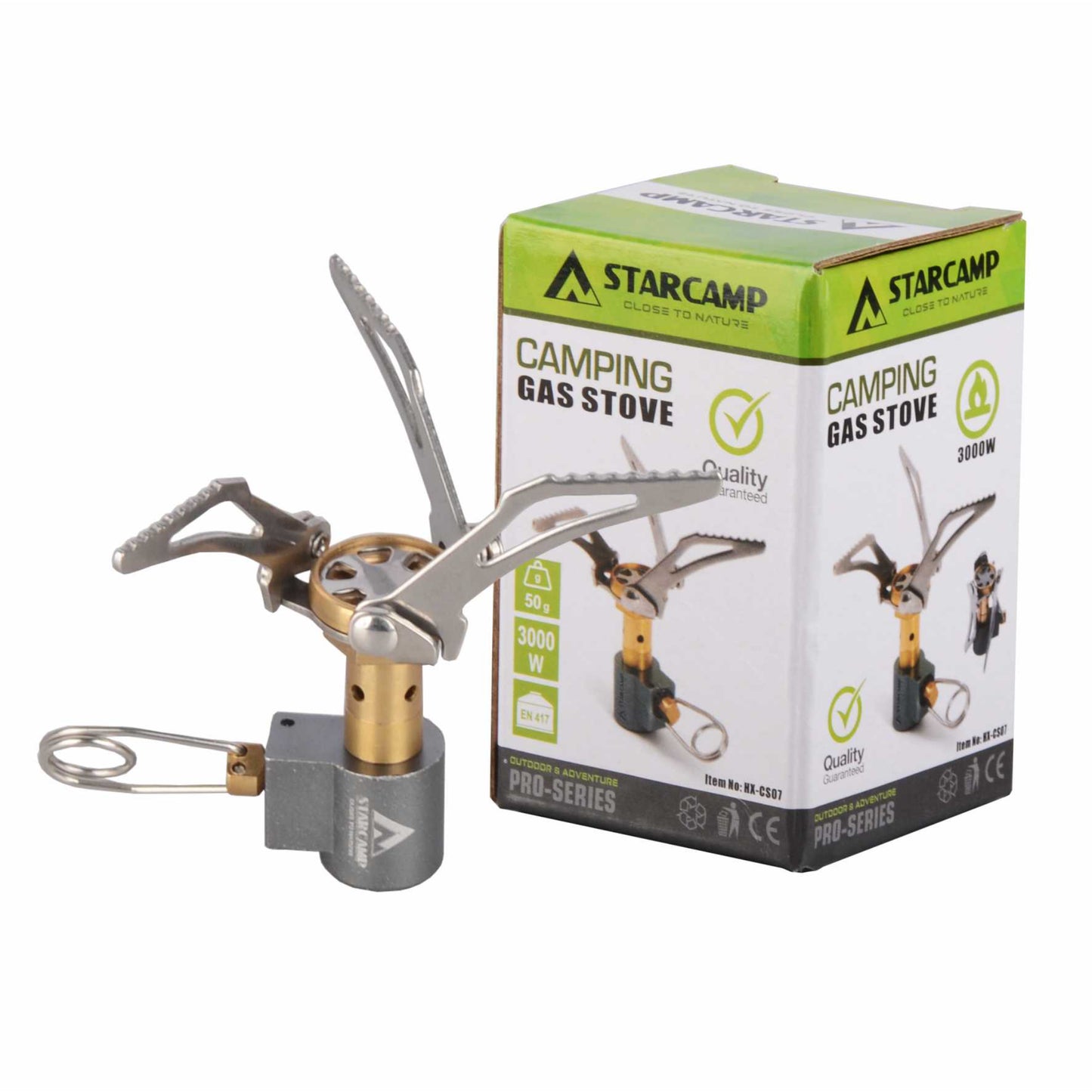 Featherlight Backpacking Stove — 45g with Brass Burner & Foldable Supports