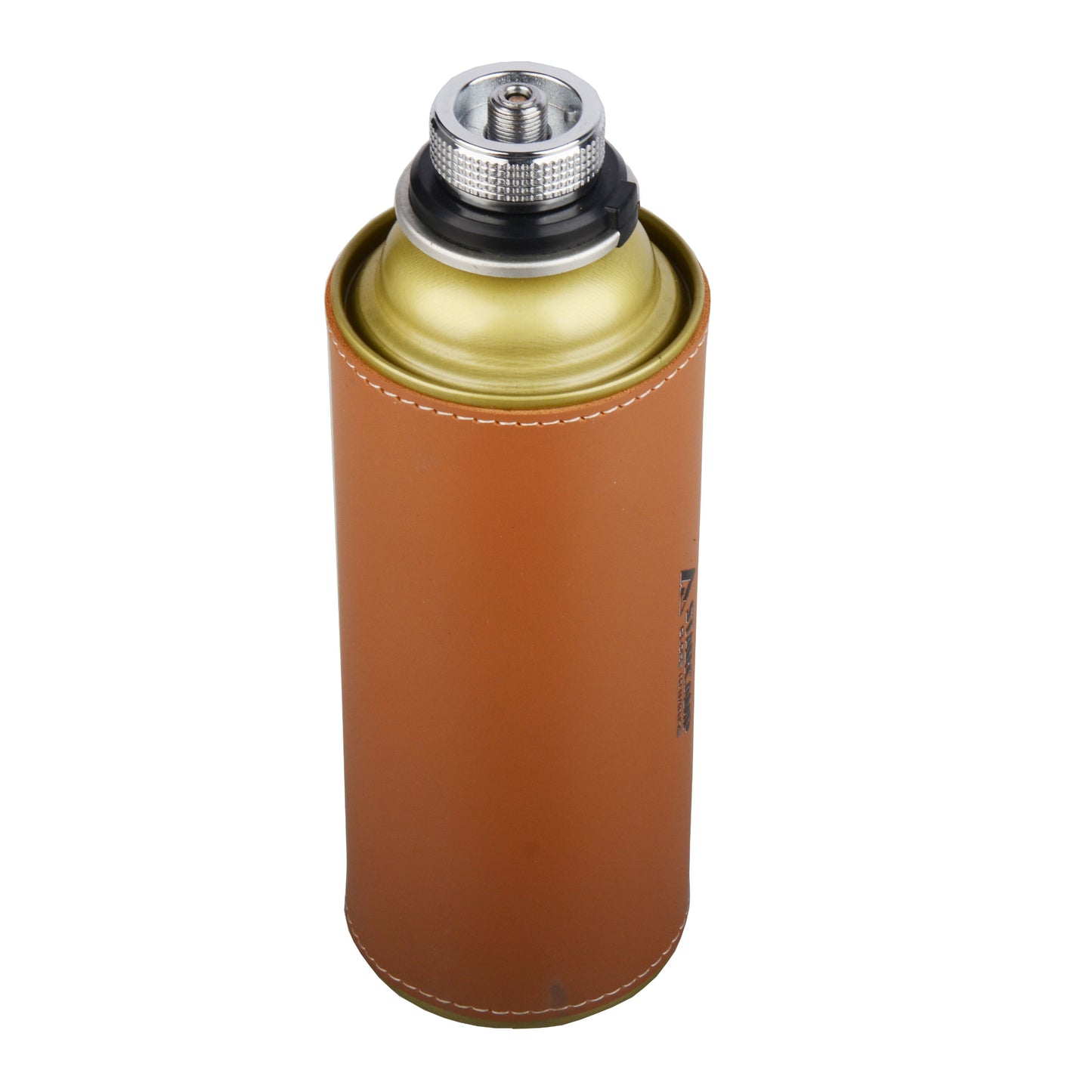 Close up of STARCAMP gas canister adapter black nylon base with security locking tabs