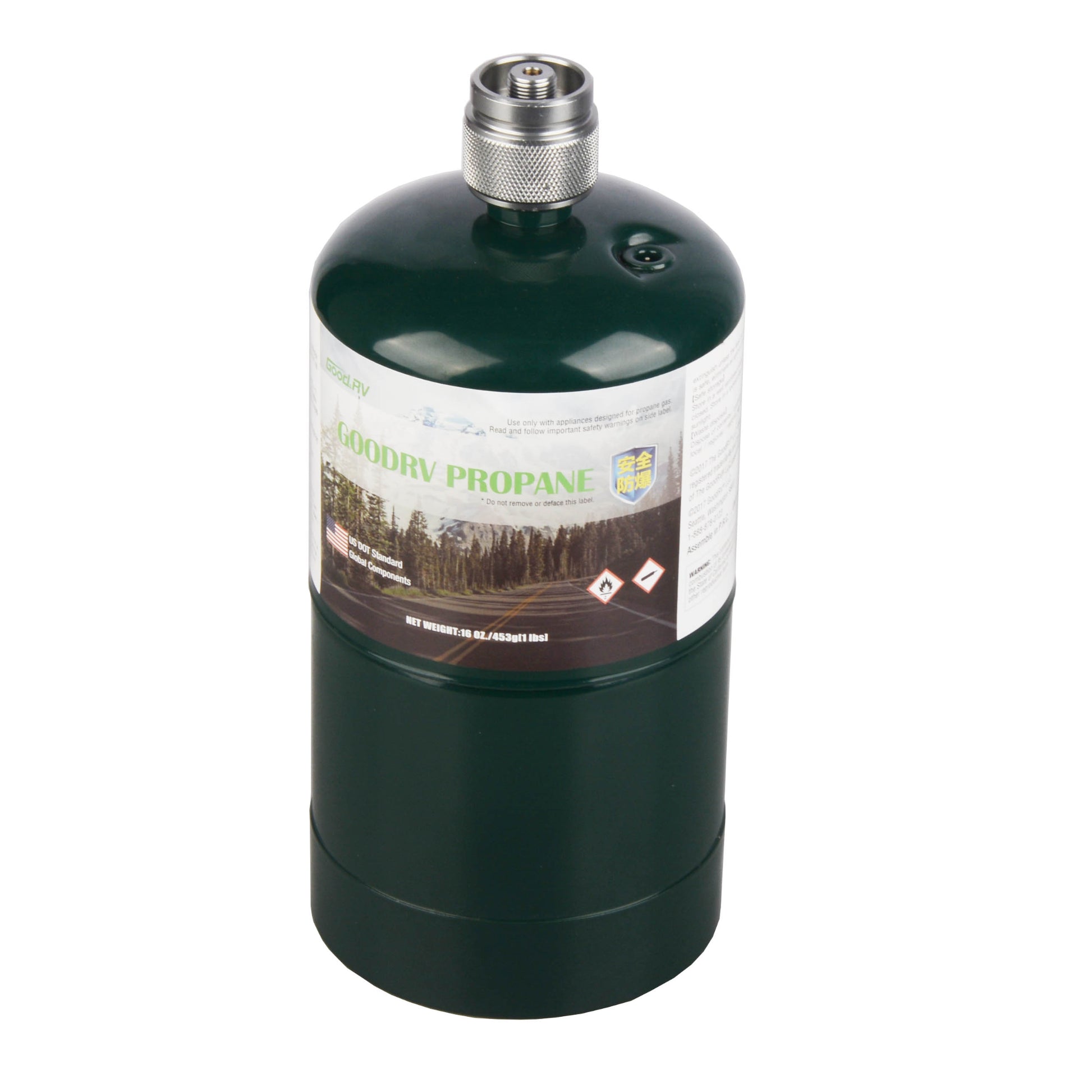 STARCAMP ultralight 31g propane gas tank adapter showing compact 28 x 28 x 40mm all-metal construction