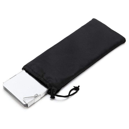 STARCAMP foldable aluminium wind shield available in two sizes — 240 x 660mm and 240 x 840mm — shown side by side