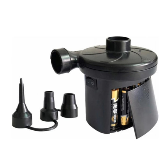 Portable Battery Air Pump — 3 Nozzle Adapters for Air Beds & Inflatables
